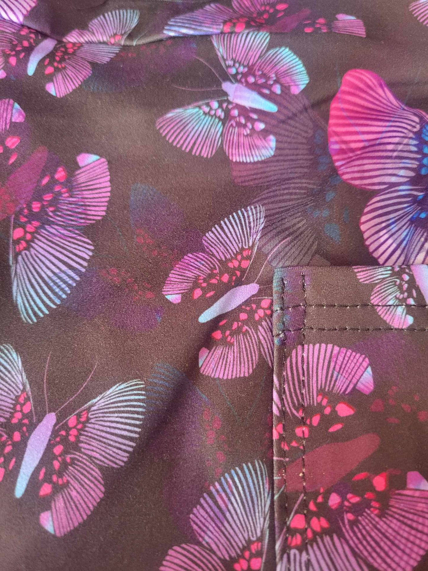 Colorful butterfly Capris with Pockets
