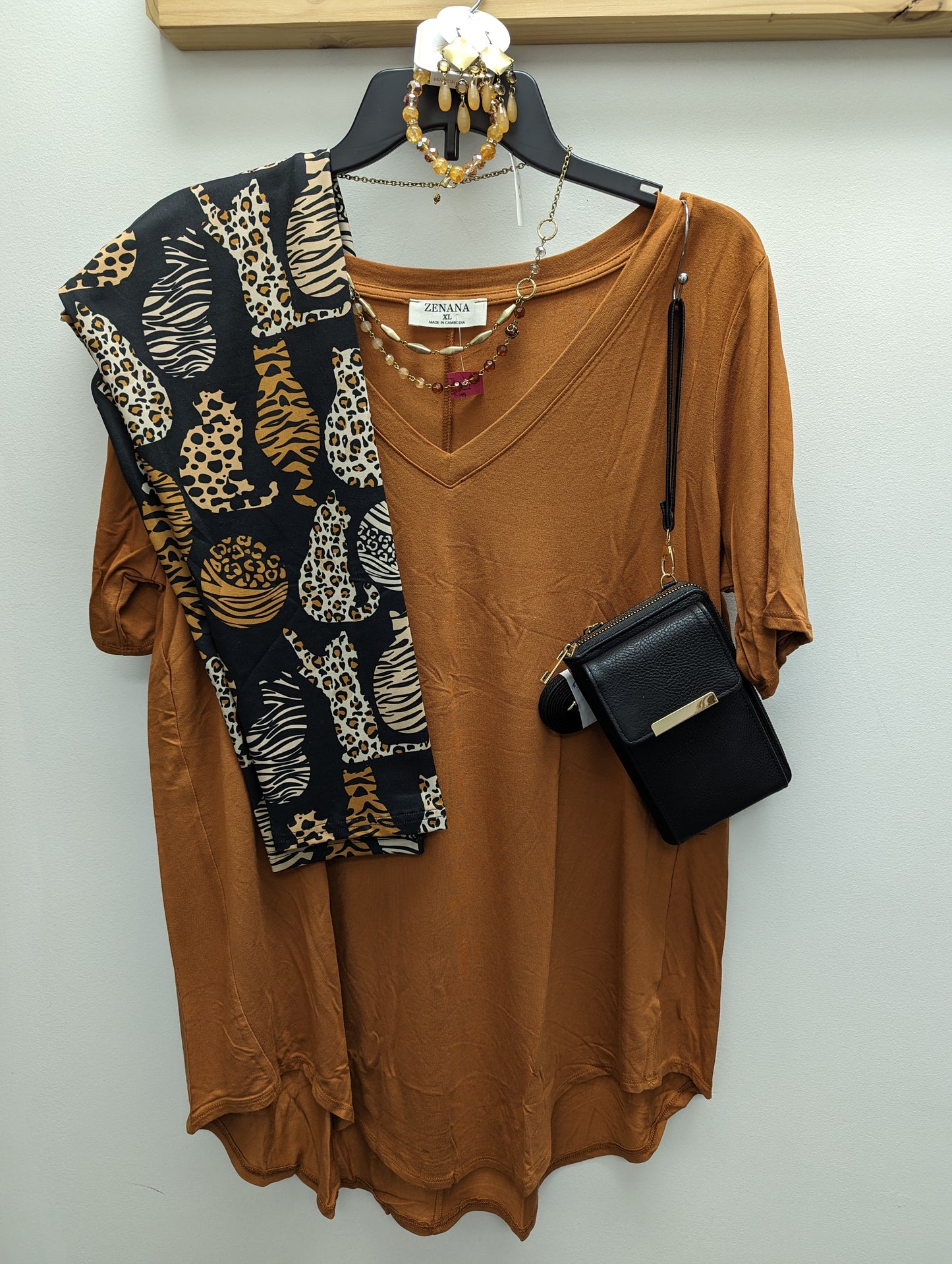 Animal print cat Leggings with Pockets
