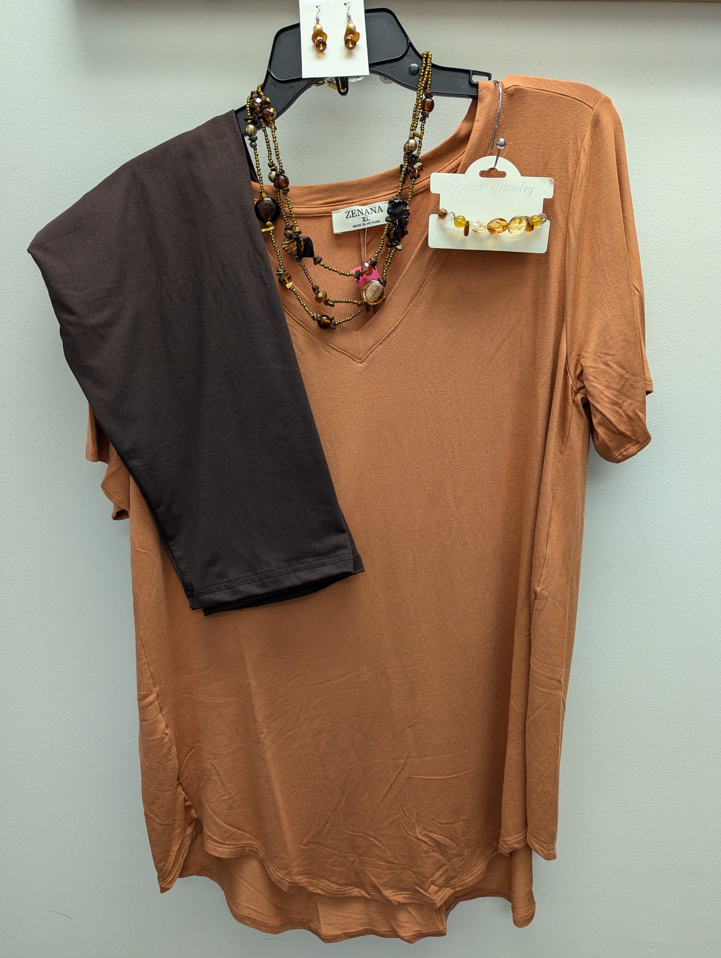 Chocolate brown Capris with Pockets