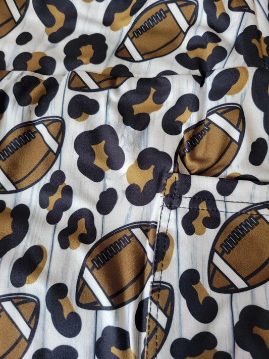 Animal print football Leggings with Pockets - Simply Scarves And Such