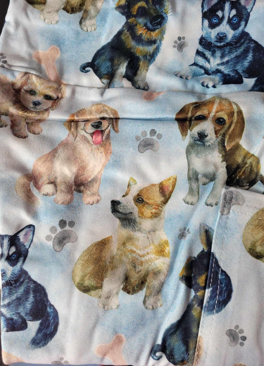 Puppy love Leggings with Pockets - Simply Scarves And Such