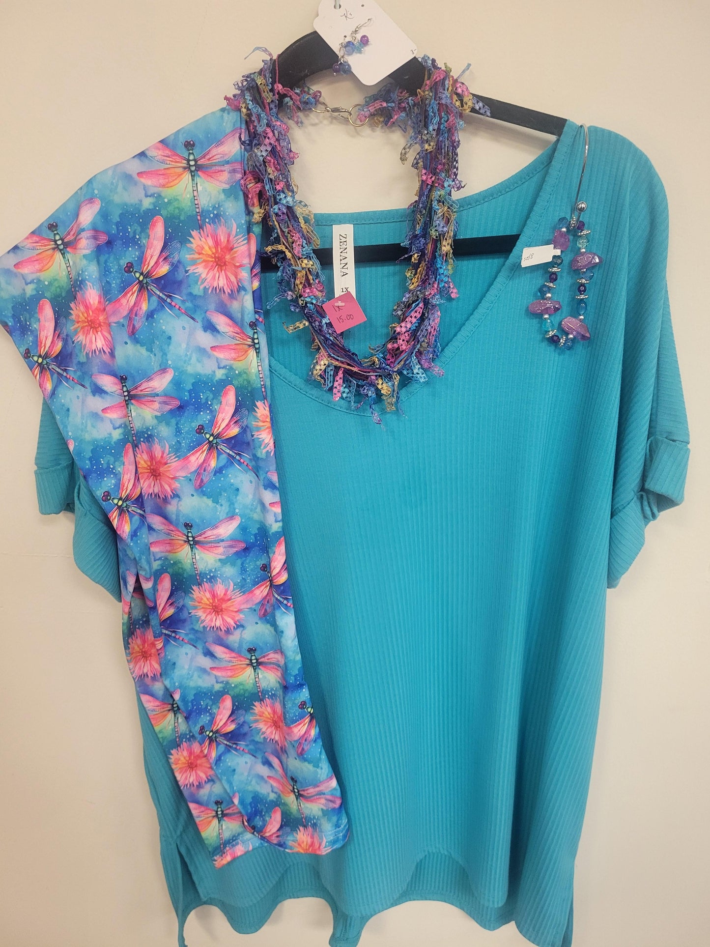 Colorful dragonfly Leggings with Pockets