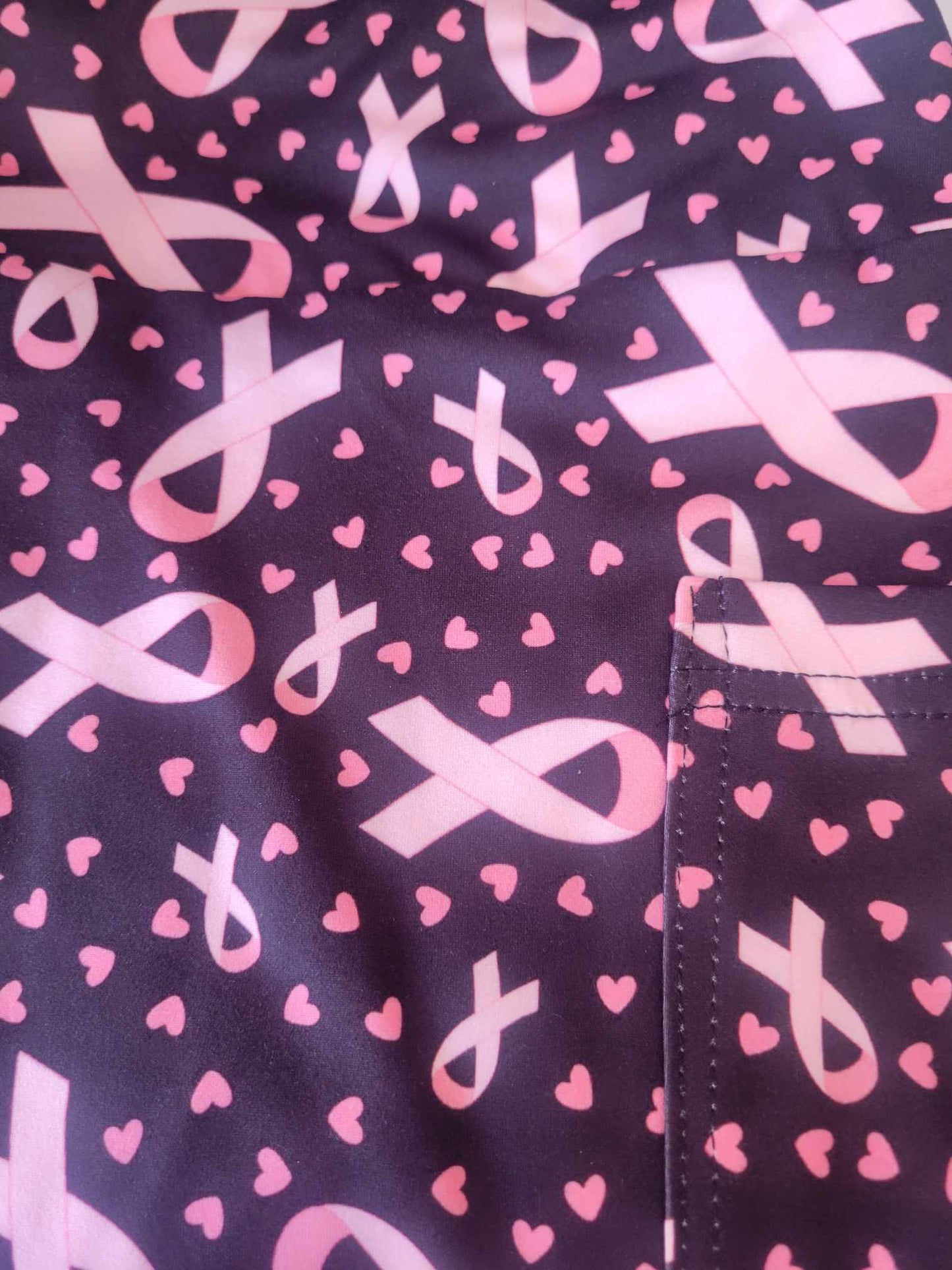 Breast cancer awareness ribbon Leggings with Pockets