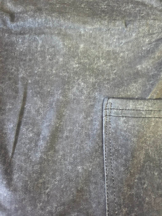 Black washed Leggings with Pockets