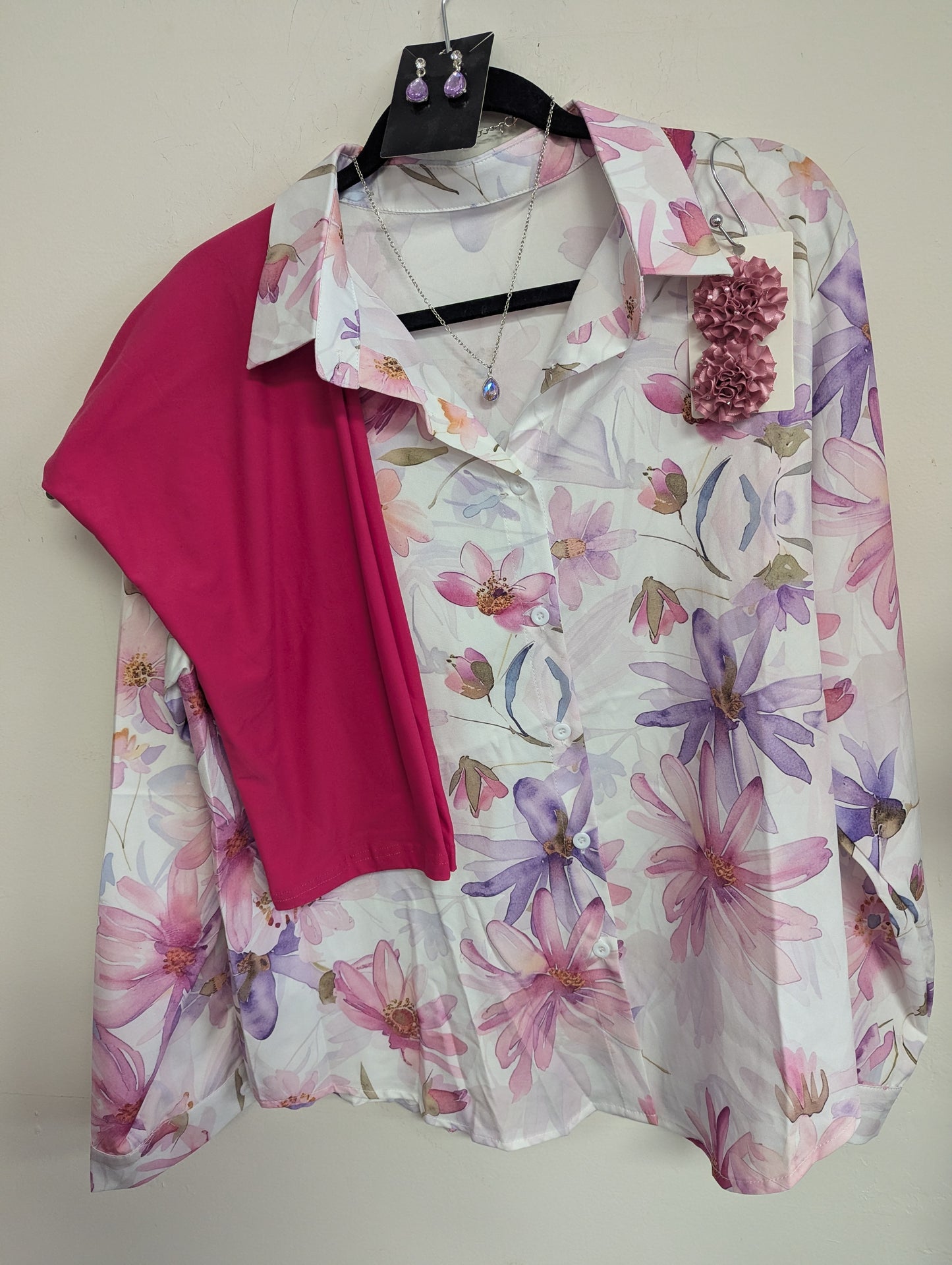 Hot pink Capris with Pockets