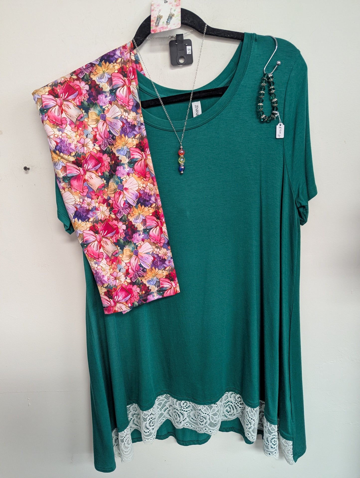 Summer floral bow Capris with Pockets