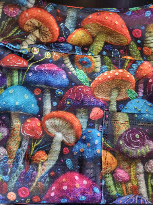 Colorful mushrooms Leggings with Pockets